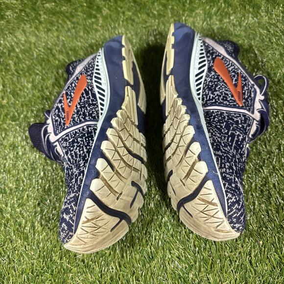 Women's Brooks Adrenaline 20 GTS XX Running Shoes Size 7 Navy Woven Athletic Gym - Picture 8 of 11